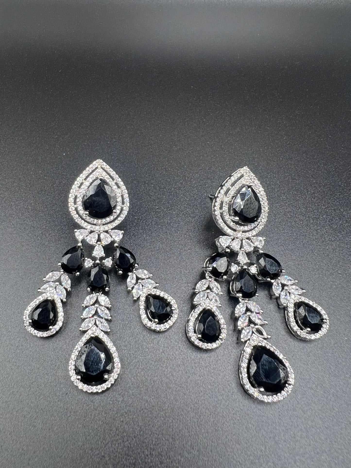 Eternal Noir American Diamond Statement Set