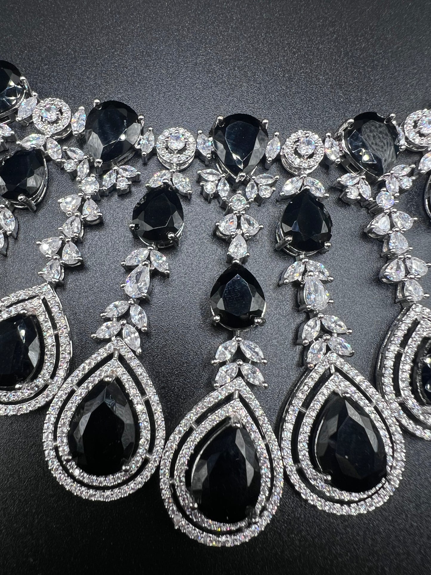 Eternal Noir American Diamond Statement Set