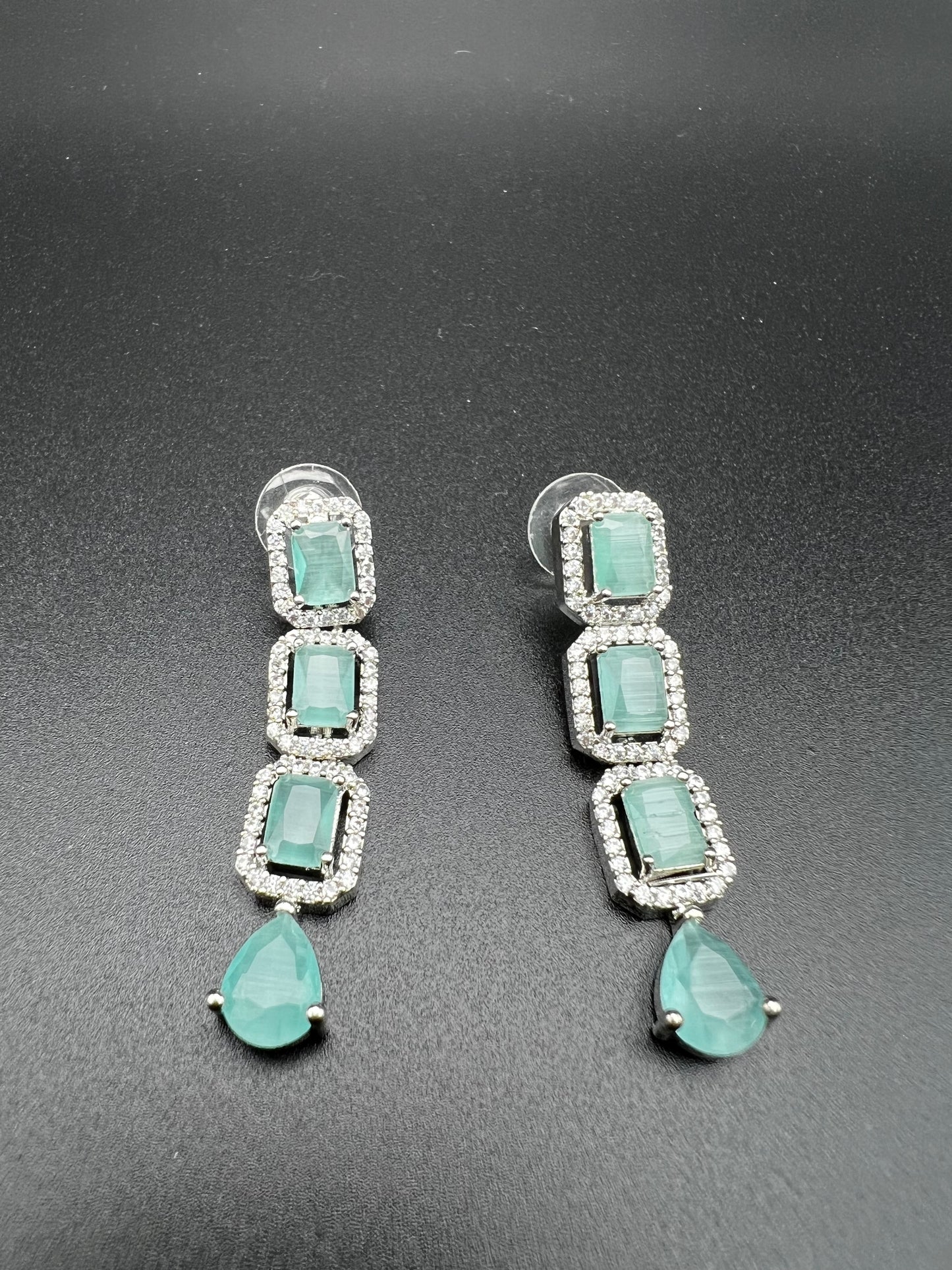 Emerald Frost Set with necklace and earrings